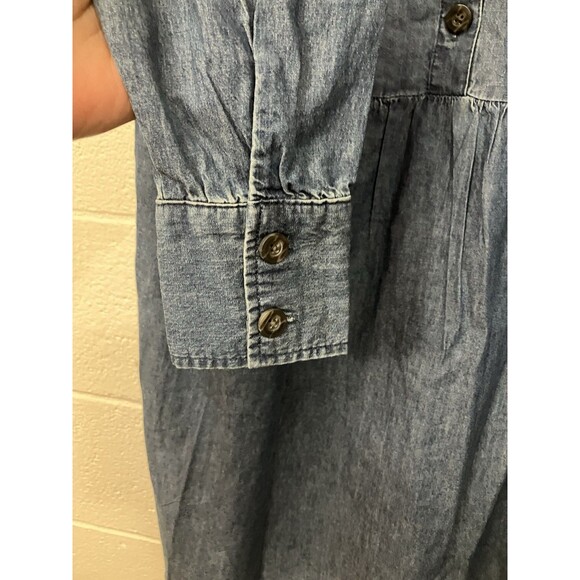 Nine West Women's Lightweight Denim Dress Brentwood  Dark Blue Jean M Medium NWT - Picture 7 of 10